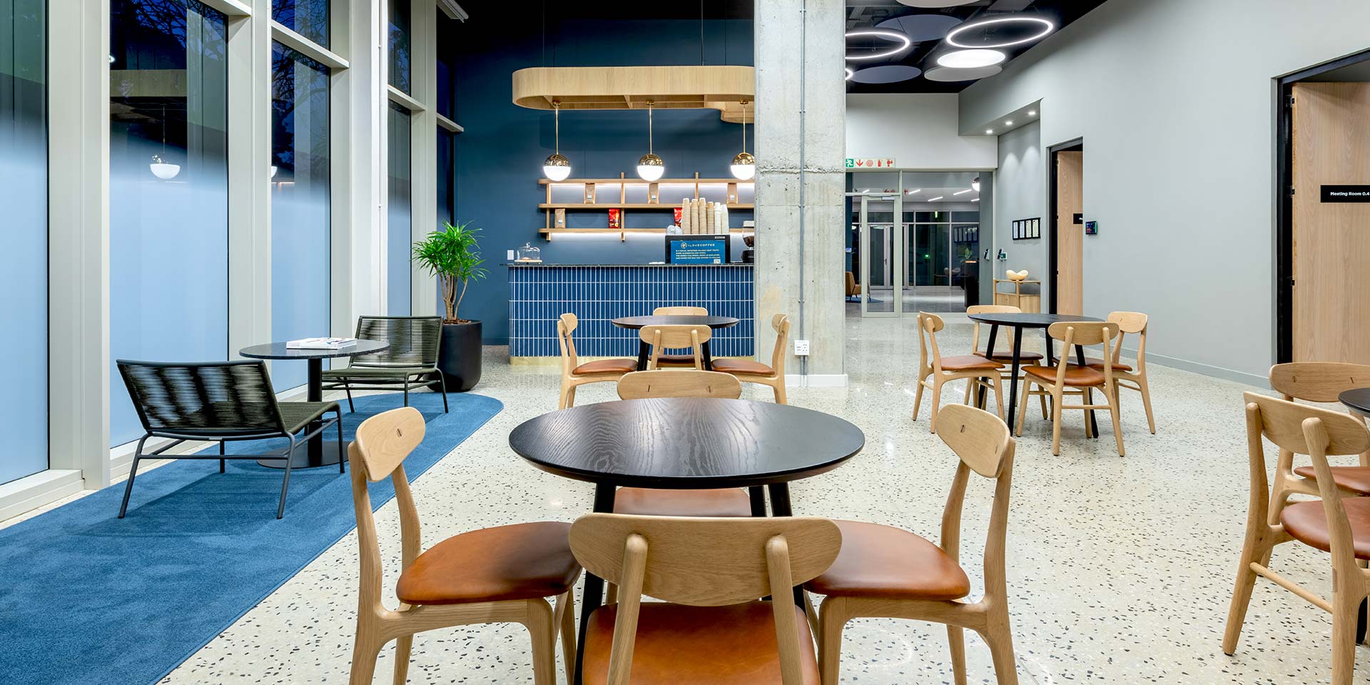 PPS Glu cape town commercial office interior design and fit-out of modern canteen area for employees
