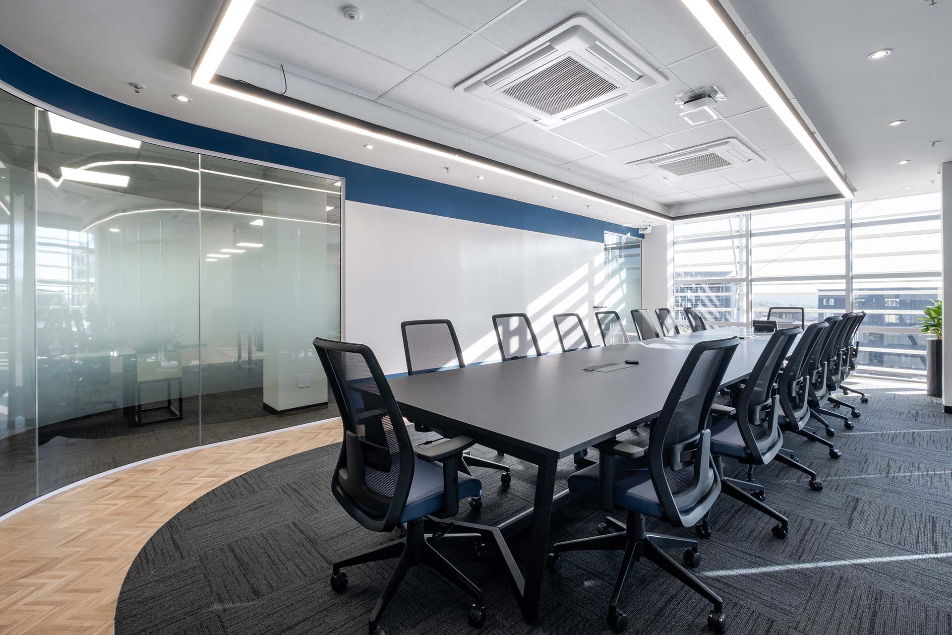 boardroom for automobile financial from company interior designers in johannesburg