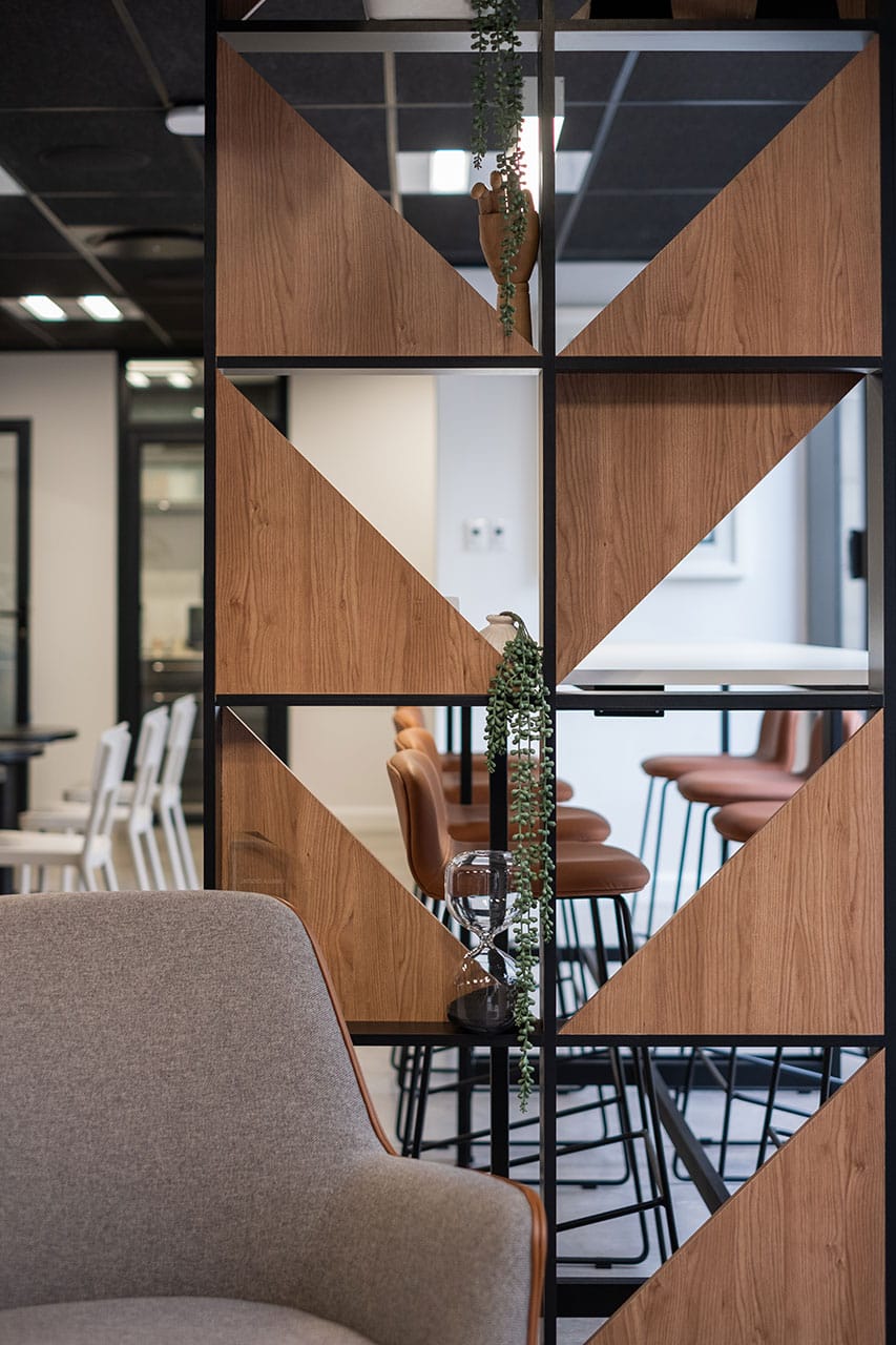 Design detail of omega digital interior office space