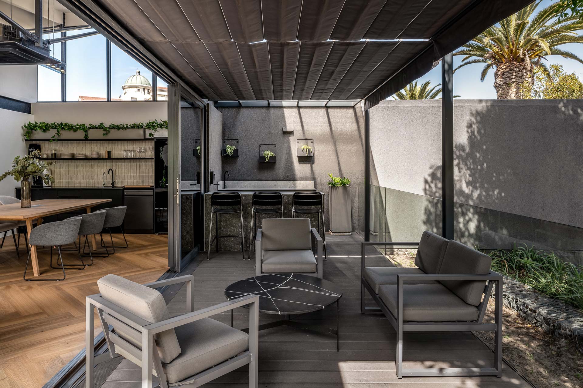 staff social outdoor fitout design from trend group cape town