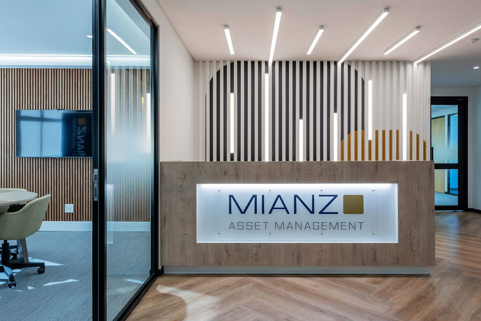 A new reception for the Mianzo interior office space