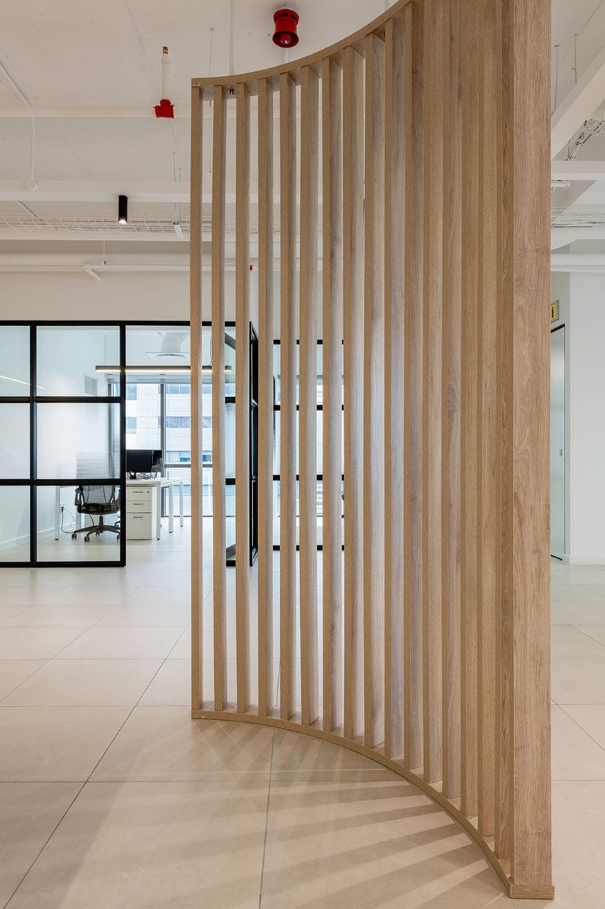 Refined screen detail mark high-end commercial interior fit out