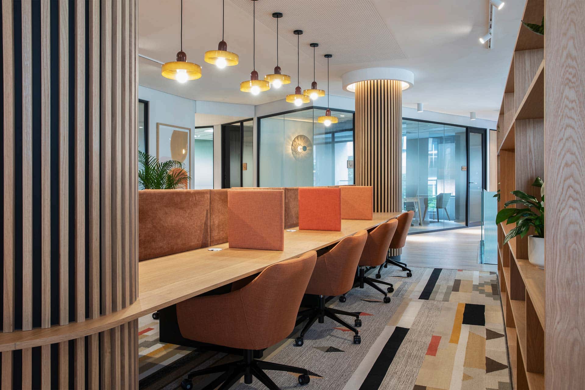 Modern sustainable office design and furniture for future workspaces
