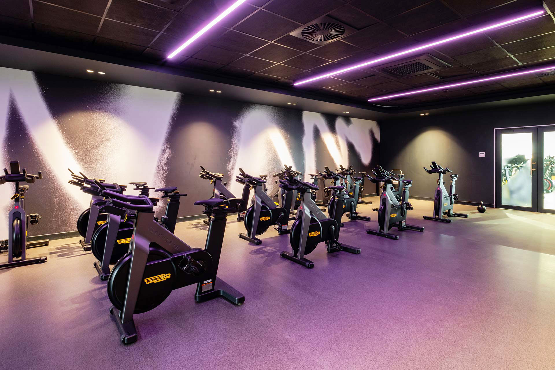 Virgin active waterfall refurbished spinning area