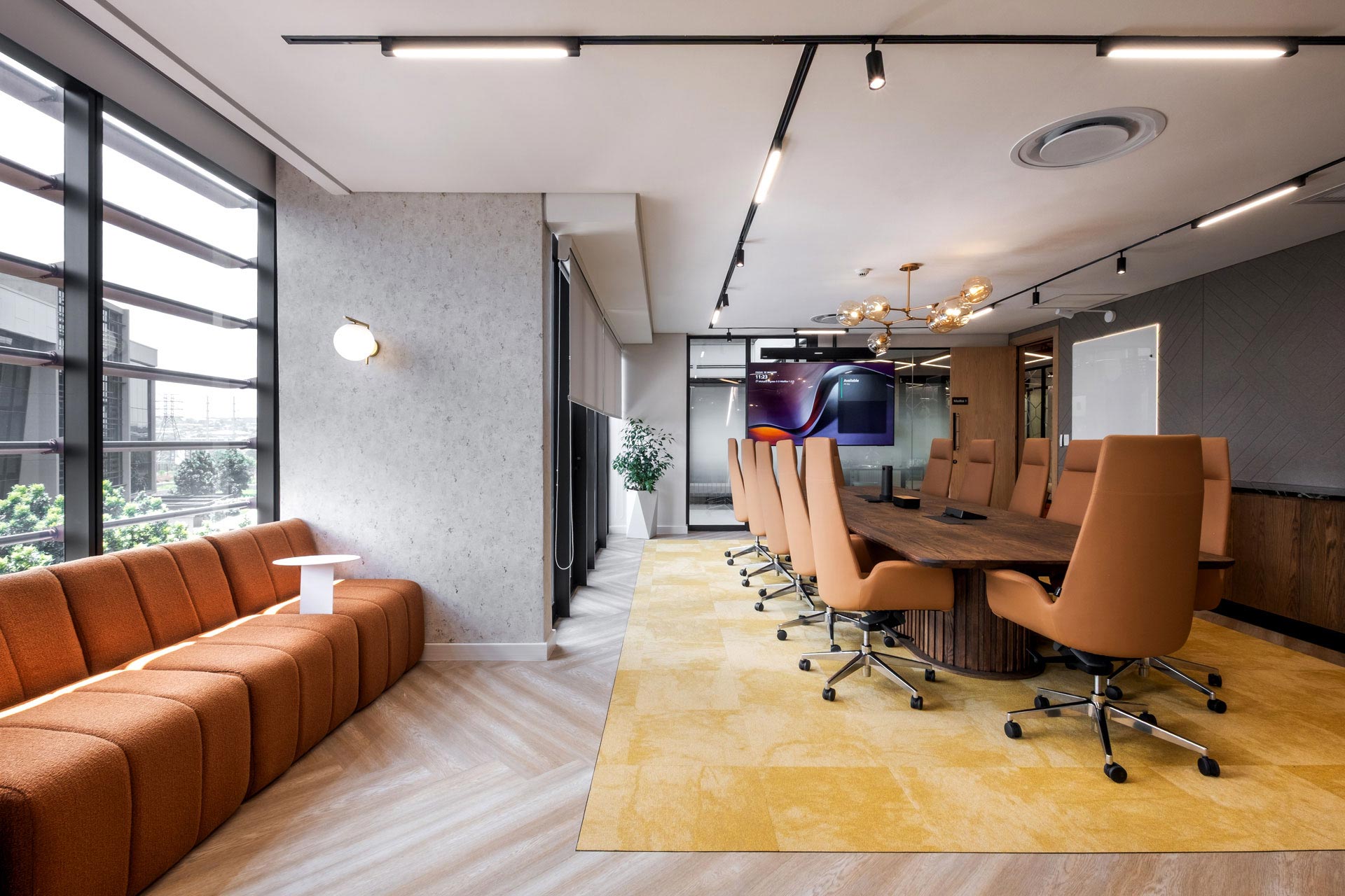 Office boardroom with premium furniture