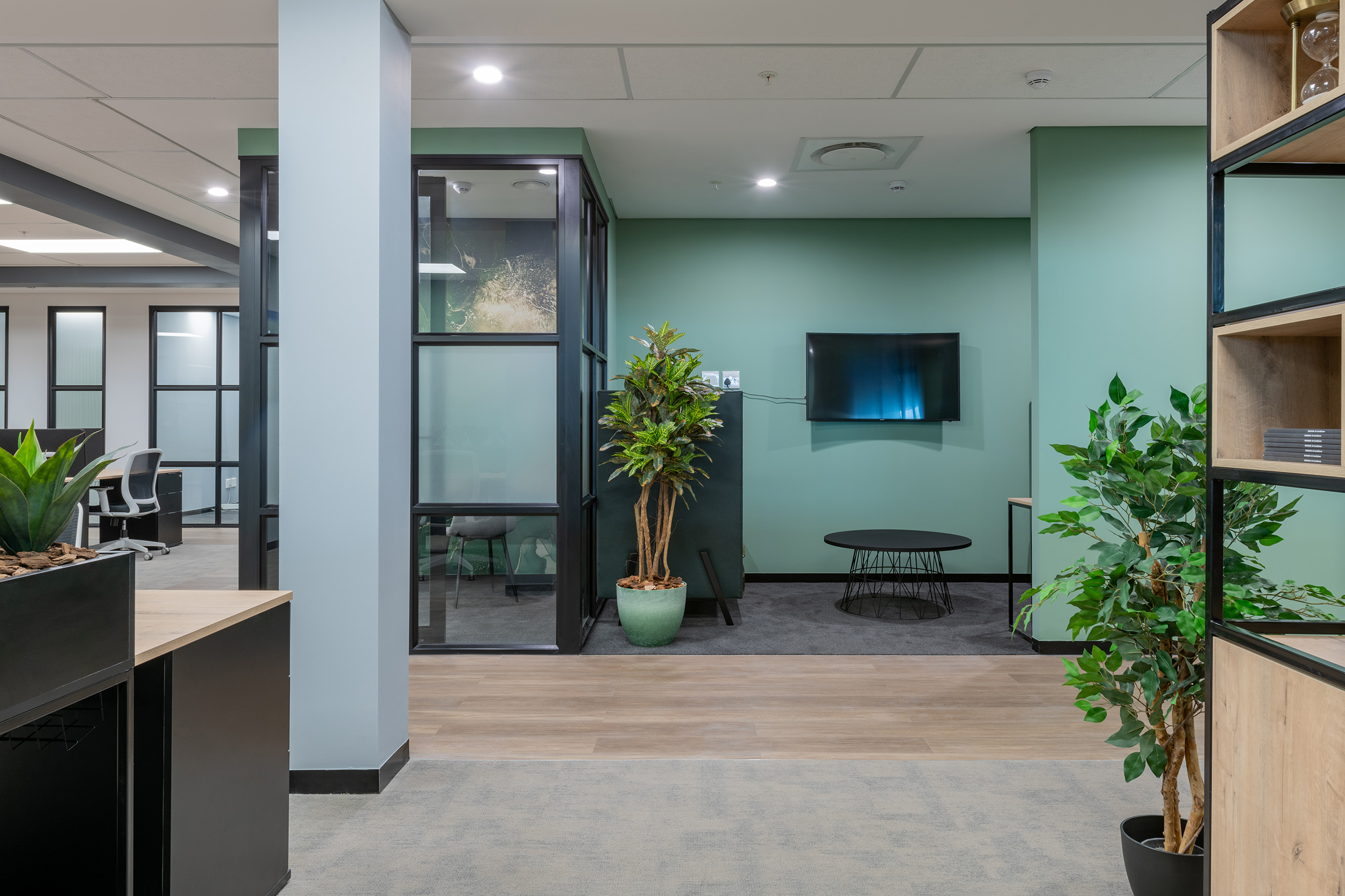 Brand aligned colours for new turnkey office fit out