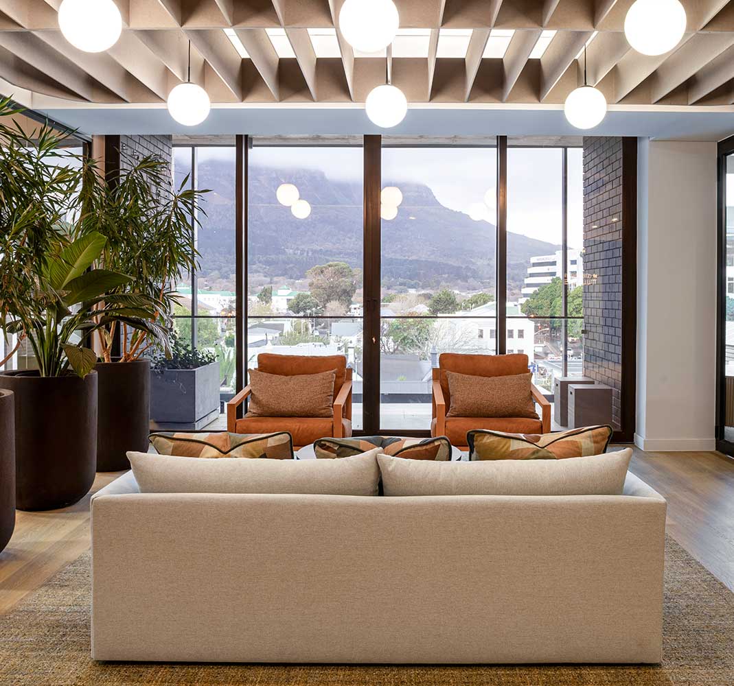 Sustainable green office design with sustainable green materials