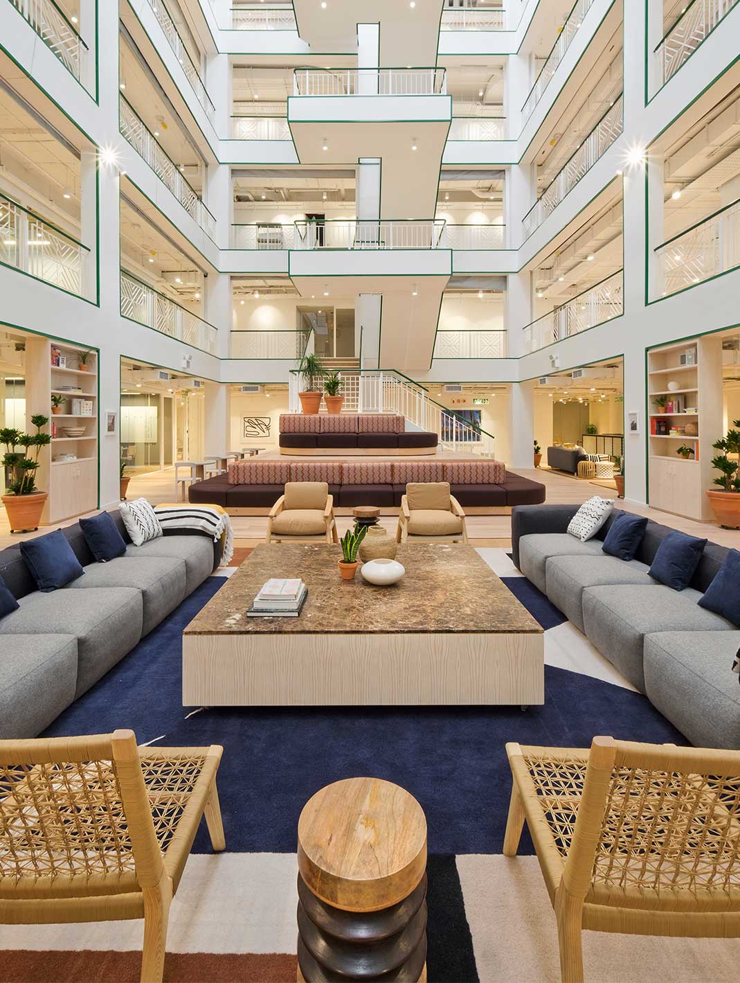 An example of an large scale office fitout of project wework by Trend Group in South Africa