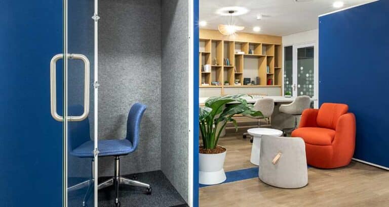 Flexivle office space for different employee activities