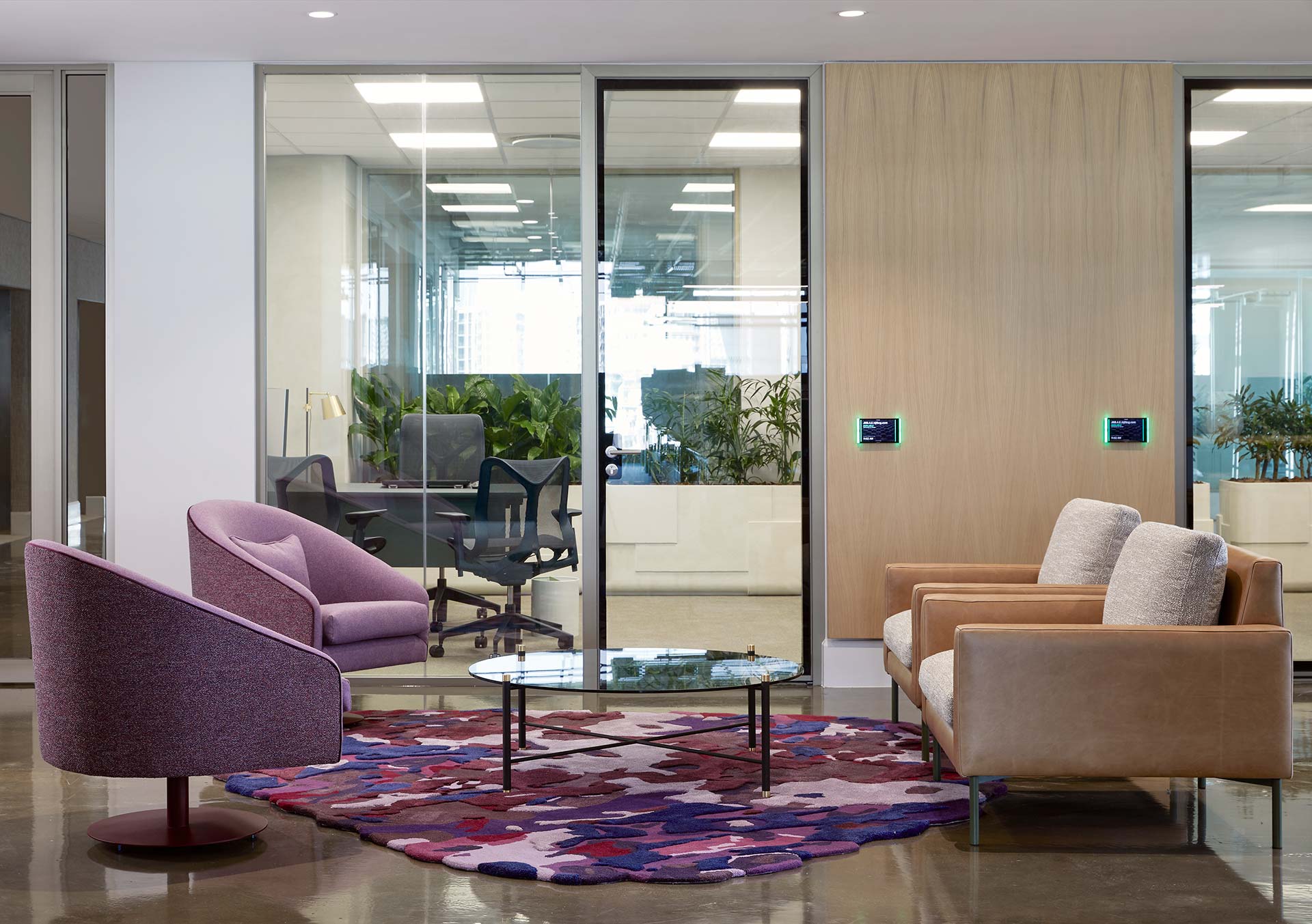 office open meeting area commercial interior design