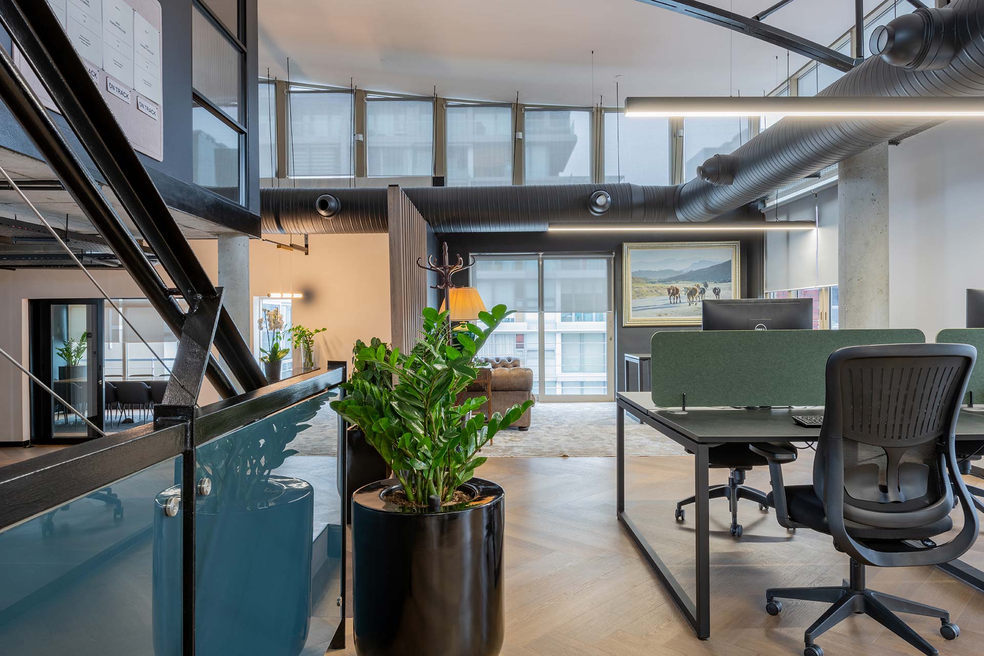 Lionhead Capital Cape Town meeting and collaboration area fit design and build within a contemporary financial services office